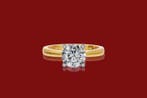 Bague - 14 carats Or jaune - 2.01ct. tw. Diamant (Cultivé en, Nieuw