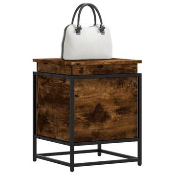 vidaXL Opbergbox met deksel 40x40x51,5 cm bewerkt hout, Doe-het-zelf en Bouw, Kratten en Dozen, Verzenden, Nieuw