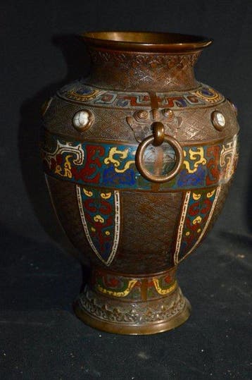Vase - Bronze - Chine, Antiquités & Art