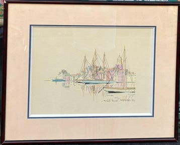 Michel Panier - Marine - Port de Saint-Tropez - Bateaux