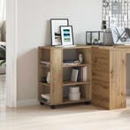 vidaXL Rolkast 60x35x75 cm bewerkt hout artisanaal, Verzenden, Nieuw