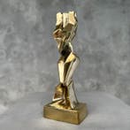sculptuur, NO RESERVE PRICE - Sculpture Cubist Lady - Bronze