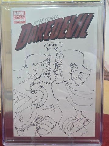 Daredevil #1 - Signed and Sketch by Frank Miller - 1 Graded, Nieuw