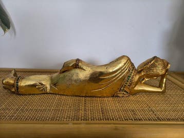 Liggende Boeddha - Beeld - Thailand (Zonder minimumprijs), Antiek en Kunst