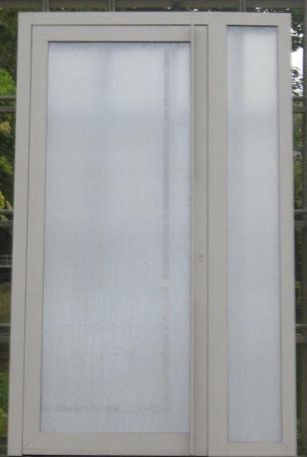 aluminium voordeur , buitendeur , deur 136 x 220 zijdegrijs, Bricolage & Construction, Fenêtres & Moustiquaires, Enlèvement ou Envoi