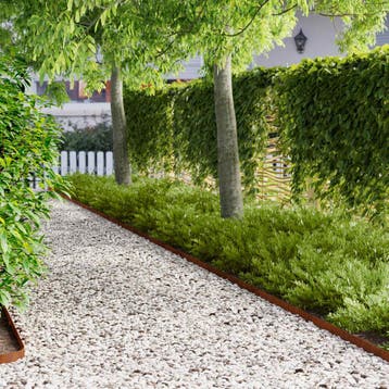 vidaXL Gazonrand 50 st 102 x 4 x 4 cm Staal Roestig, Verzenden