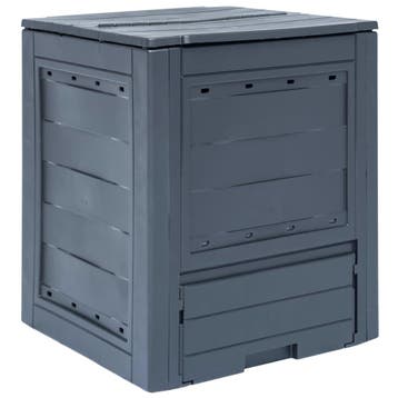 vidaXL Compostbak 260 L 60x60x73cm grijs, Tuin en Terras, Overige Tuin en Terras, Verzenden, Nieuw