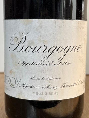 1990 Leroy Bourgogne - Bourgogne - 1 Bouteille (0,75 l), Nieuw