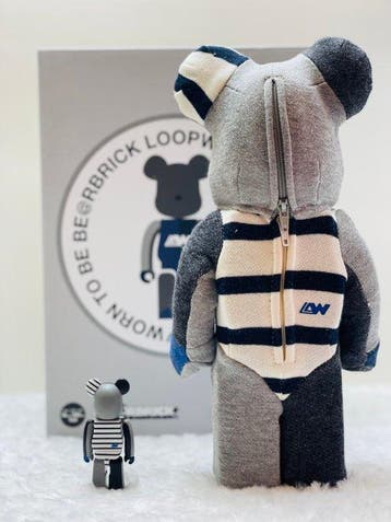 Medicom Toy - BE@RBRICK LoopwheelerTsuriura) 400% & 100%