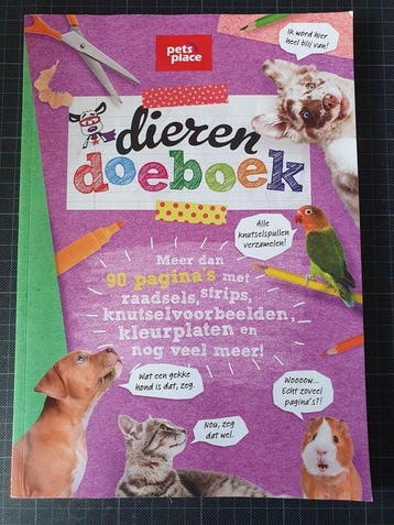 Dieren doeboek, Boeken, Tijdschriften en Kranten, Verzenden, Nieuw