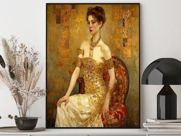 I_KONIQ - The Gold Woman in Klimt style, Nieuw