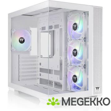Thermaltake View 380 TG ARGB Snow Midi Tower Wit, Verzenden