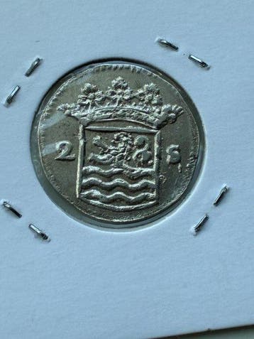 Pays-Bas, Zeeland 2 Stuiver (dubbele wapenstuiver) UNC -/
