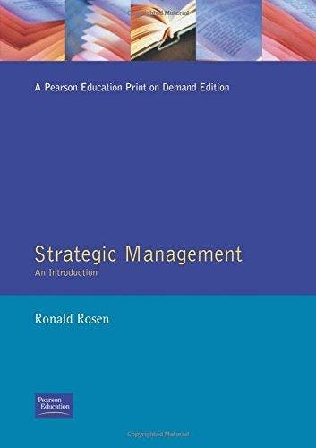 Strategic Management: An Introduction 9780273612506, Verzenden, Gelezen, Rosen Ronald