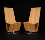 Ahrend - Frans de la Haye - Stoel (2) - Hout, Roestvrij