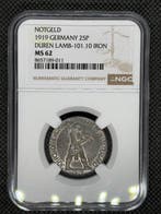 Duitsland, Weimar Republiek 25 Pfennig 1919 NGC MS62 (Zonder
