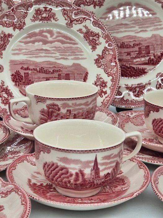 Johnson Bros – Kaffeeservice „Old Britain Castles“ –, Antiek en Kunst, Antiek | Meubels | Tafels