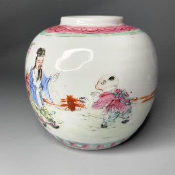 Gemberpot - Porselein - Famille Rose gemberpot