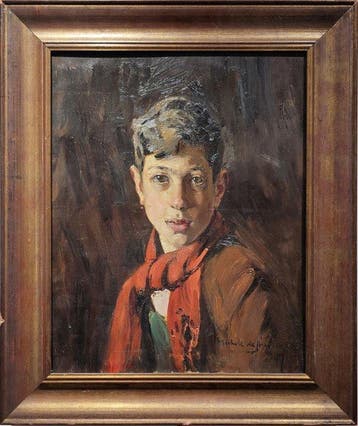 Michele de Simone (1893 - 1955) - Sciarpa rossa