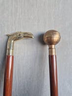 Wandelstok (2) - Hout, Messing