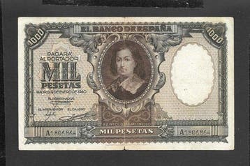 Spanje. - 2 x 1000 Pesetas - 1940/1949