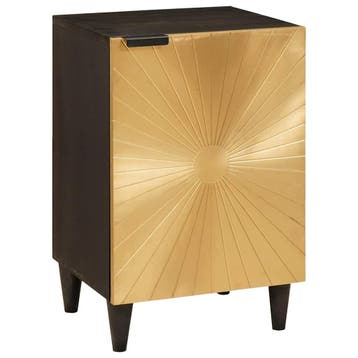 Zwart-Goud Kast | Tweede kansje | OP = OP (badkamerkast), Huis en Inrichting, (Half)hoge kast, Minder dan 50 cm, Verzenden, Zo goed als nieuw