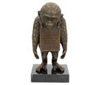 Beeldje - Monkey leader - Brons, Marmer