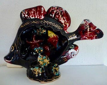 Vintage Vallauris lamp (“Lampe de Civette”) - Tafellamp -, Antiek en Kunst