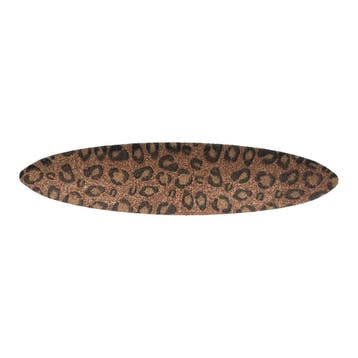 Haarspeld Patentspeld 9cm – Ovaal – Glitter Panterprint –, Nieuw