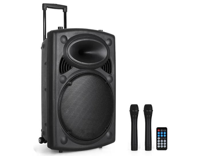 Qtx QR12PABT Mobiele Bluetooth Luidspreker USB/SD/VHF FM, TV, Hi-fi & Vidéo, Enceintes