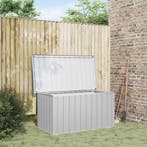 vidaXL Tuinbox 129x67x65 cm grijs, Tuin en Terras, Verzenden, Nieuw