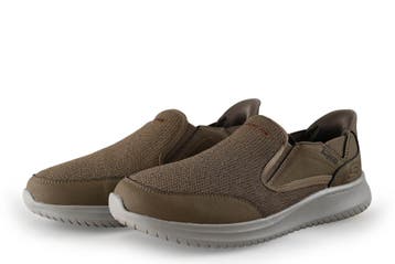 Skechers Instappers in maat 43 Bruin, Bruin, Verzenden, Overige typen, Zo goed als nieuw