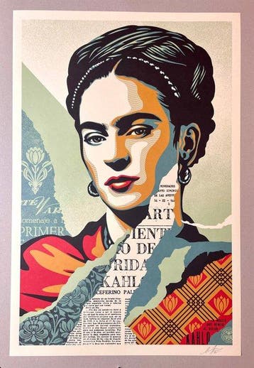 Shepard Fairey (OBEY) - The Woman Who Defeated Pain: Frida