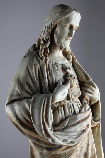 Beeld, Sacred Heart of Jesus - 57 cm - Gips