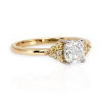 Bague - 18 carats Or jaune, Or blanc - 1.11ct. tw. Diamant, Nieuw