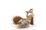 Manfield Sandalen in maat 36 Beige, Verzenden, Beige, Sandalen of Muiltjes, Zo goed als nieuw