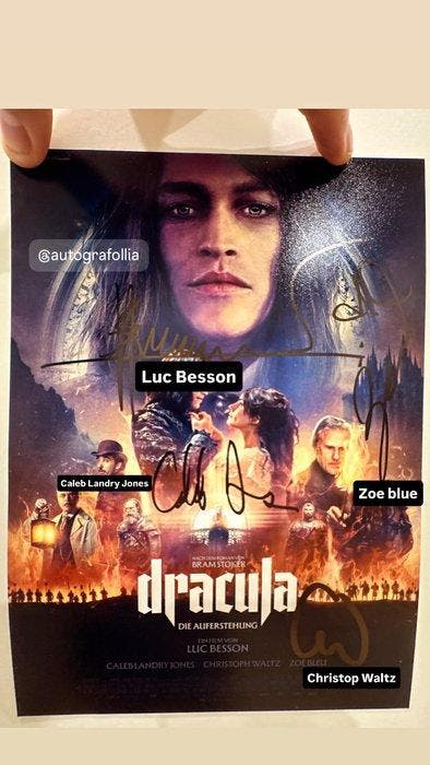 Dracula’s Cast 2025, Luc Besson,Christoph Waltz ,Caleb, Verzamelen, Film en Tv