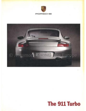 2000 PORSCHE 911 TURBO BROCHURE ENGELS, Nieuw