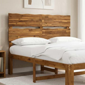 vidaXL Live Edge Hoofdbord ROSTOCK Naturel 150 cm Massief, Verzenden