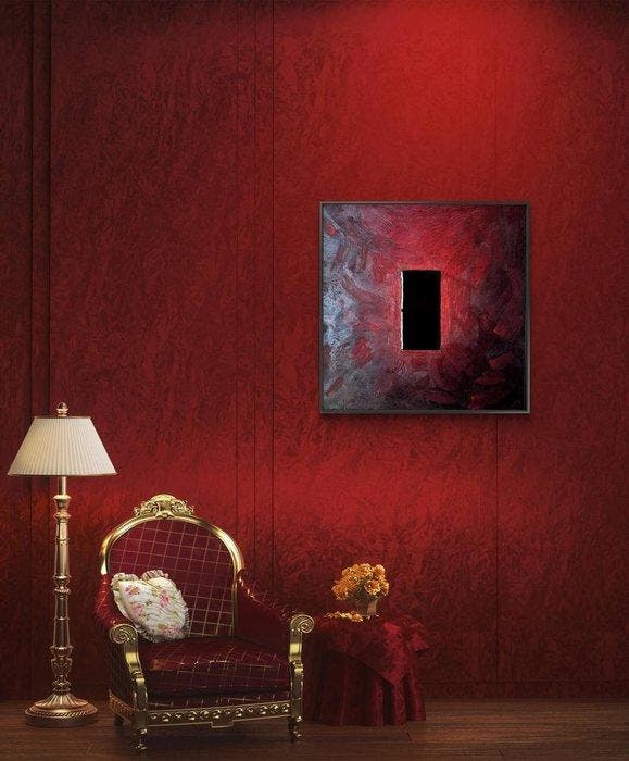 Maria Ruisi - Crimson Portal, Antiquités & Art, Art | Objets design