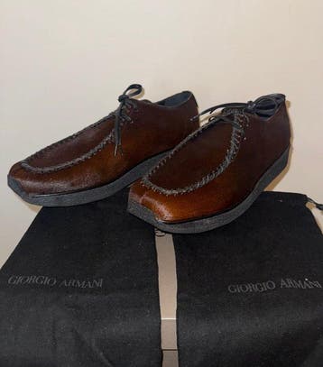 Giorgio Armani - Chaussures à lacets - Taille : EU 45 - Neuf, Nieuw