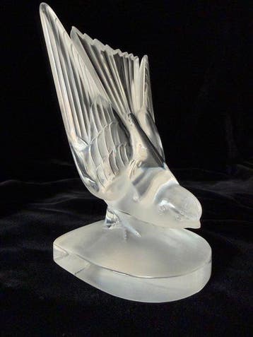 Lalique - Serre-livres - Hirondelle - Cristal