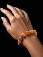 Ensemble collier et bracelet en agate druzy à cavité