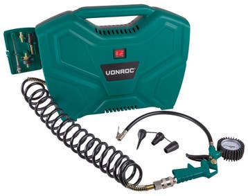 Draagbare compressor 1100W - 8 bar | Olievrij – Incl. 11, Verzenden