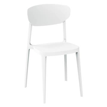 Stoel | LUGANO | Kunststof | White | In-/Outdoor |, Verzenden, Nieuw in verpakking