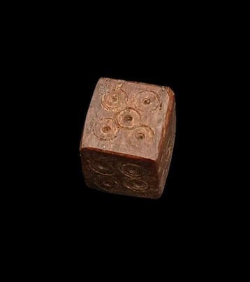 Oud-Romeins Been Dobbelstenen Gooien - 9 mm (Zonder