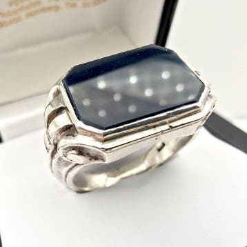 Argent - Bague - Art déco