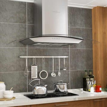 vidaXL Wandafzuigkap 756 m³/u LED 90 cm roestvrij staal, Verzenden