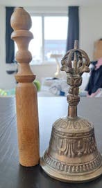 Tibetaanse boeddhistische rituele bel (Ghanta) – Brons –, Antiek en Kunst