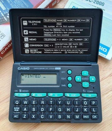 Casio Data Bank DC-2000 – Complete Set with Original Box and